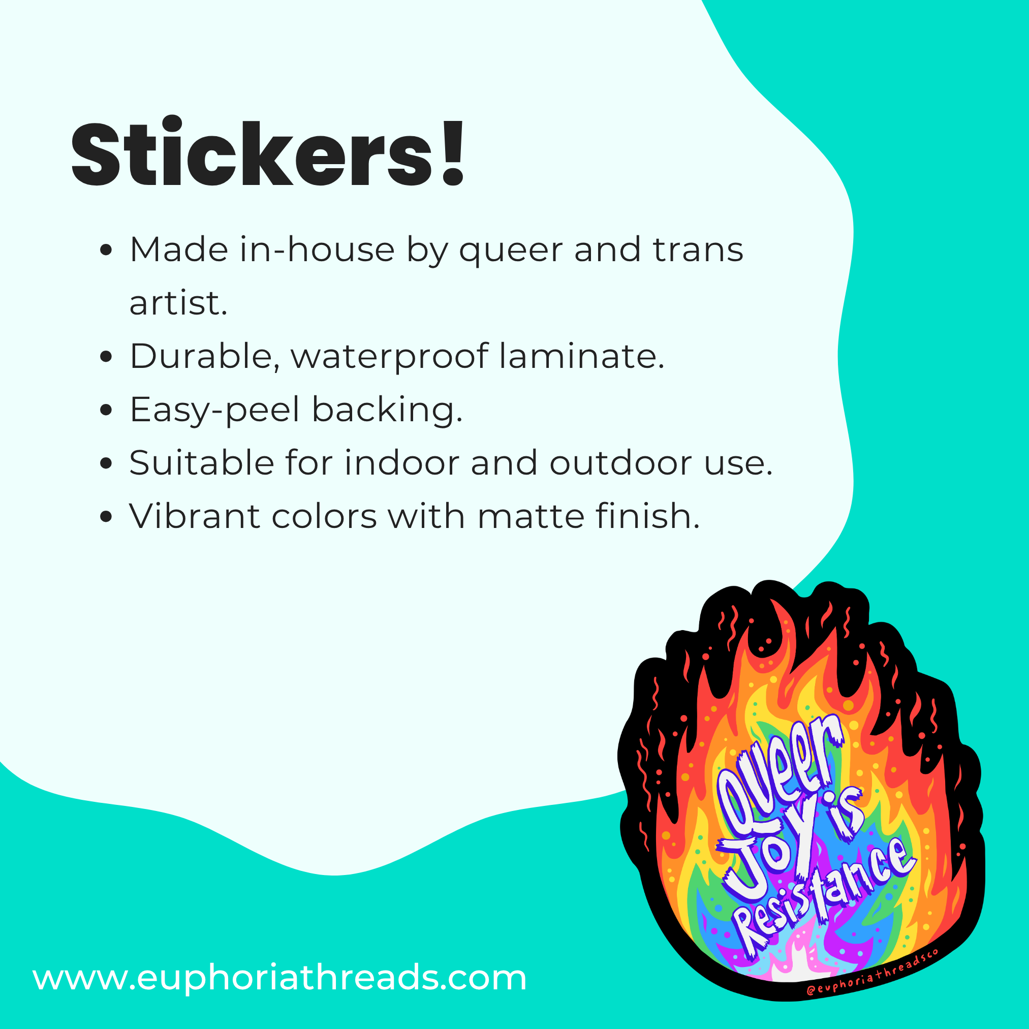 Genderqueer Rainbow Pride Sticker