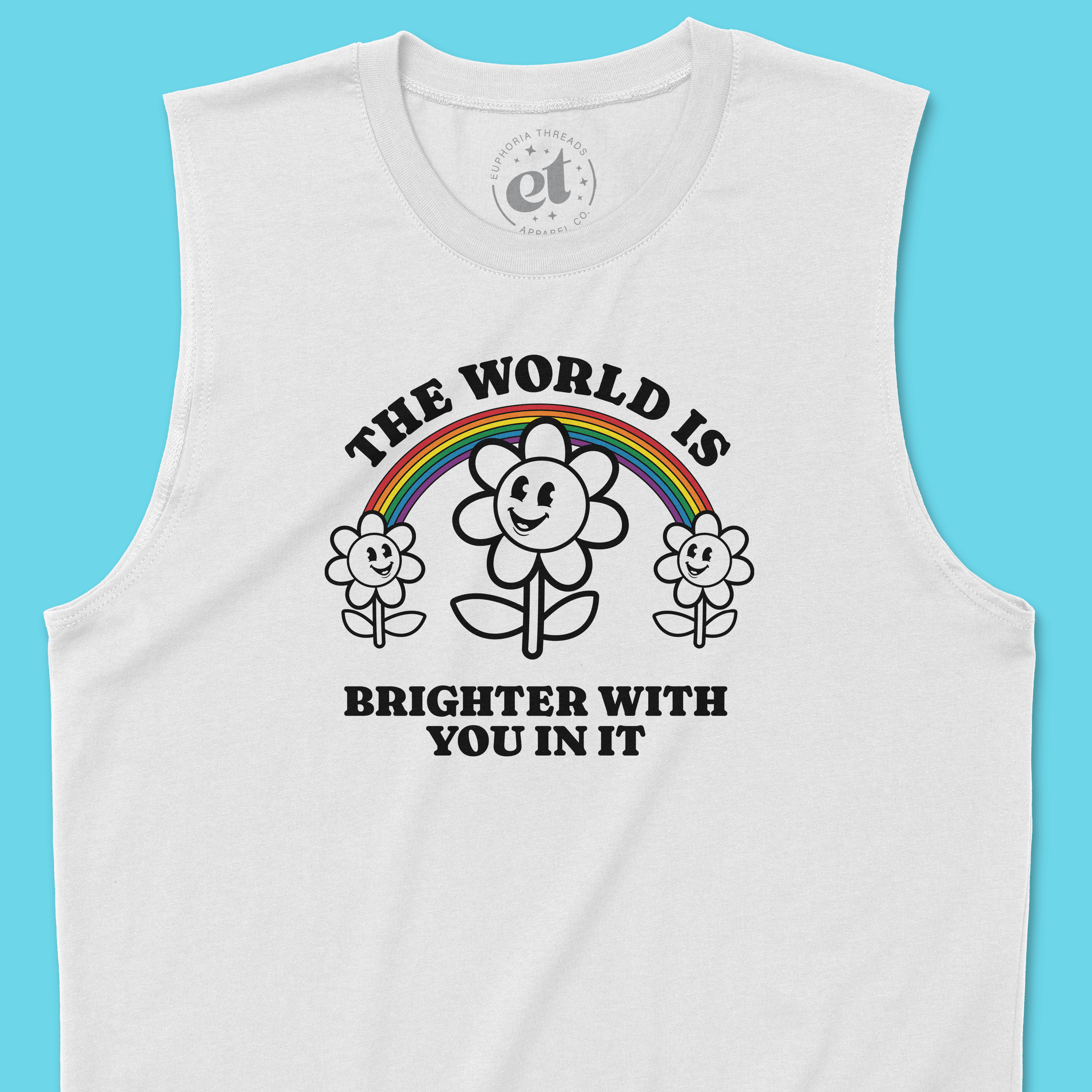 The World is Brighter Rainbow Tank