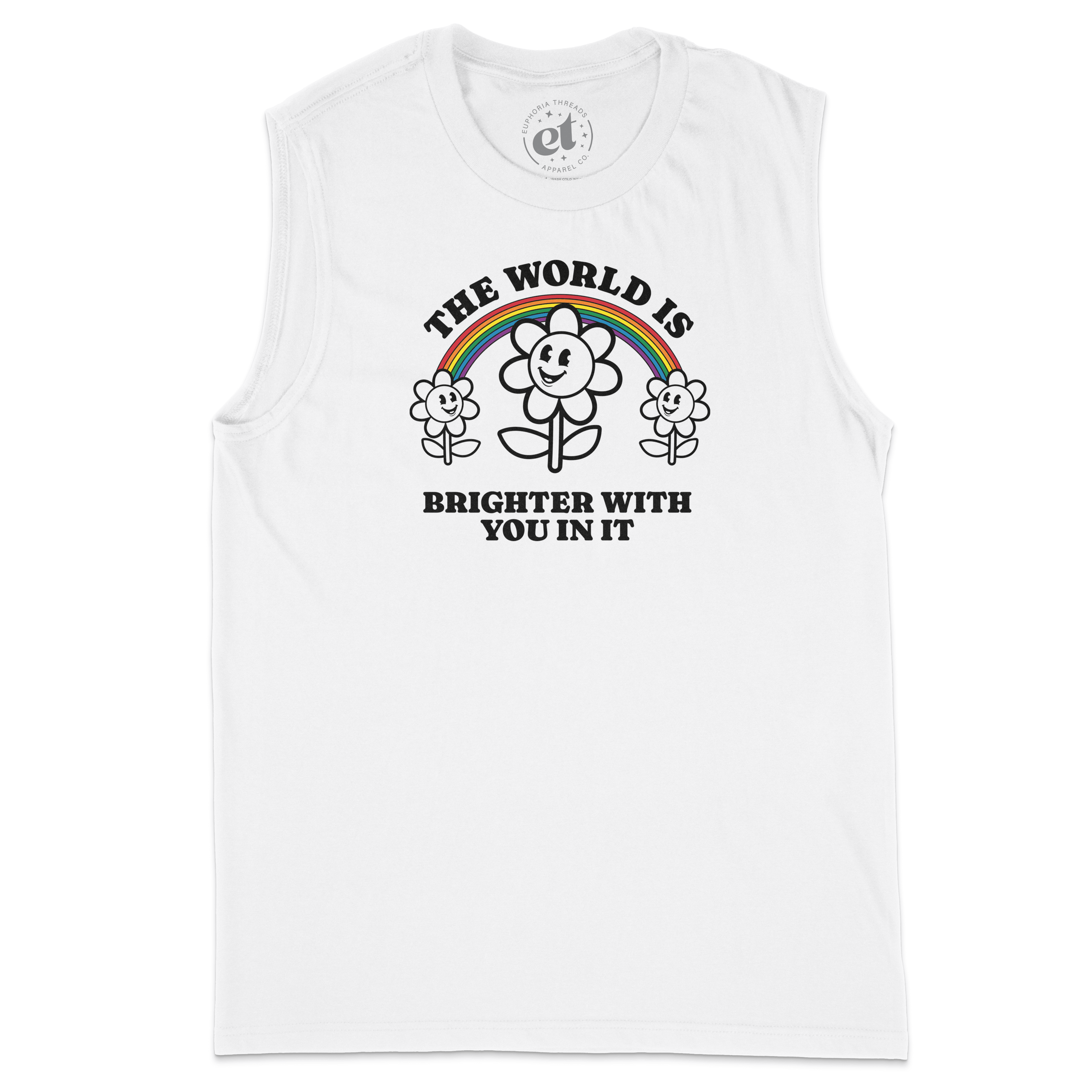 The World is Brighter Rainbow Tank