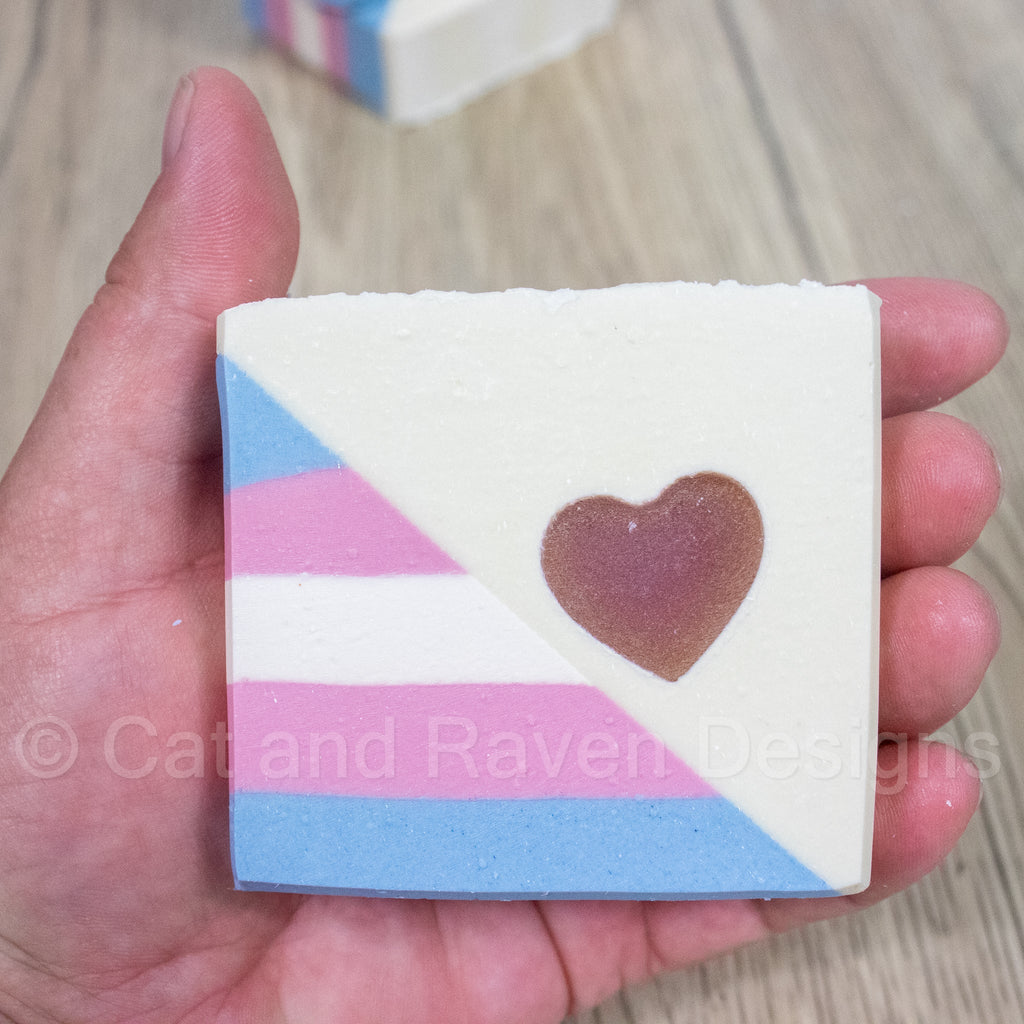 This Is Me (transgender pride flag) soap