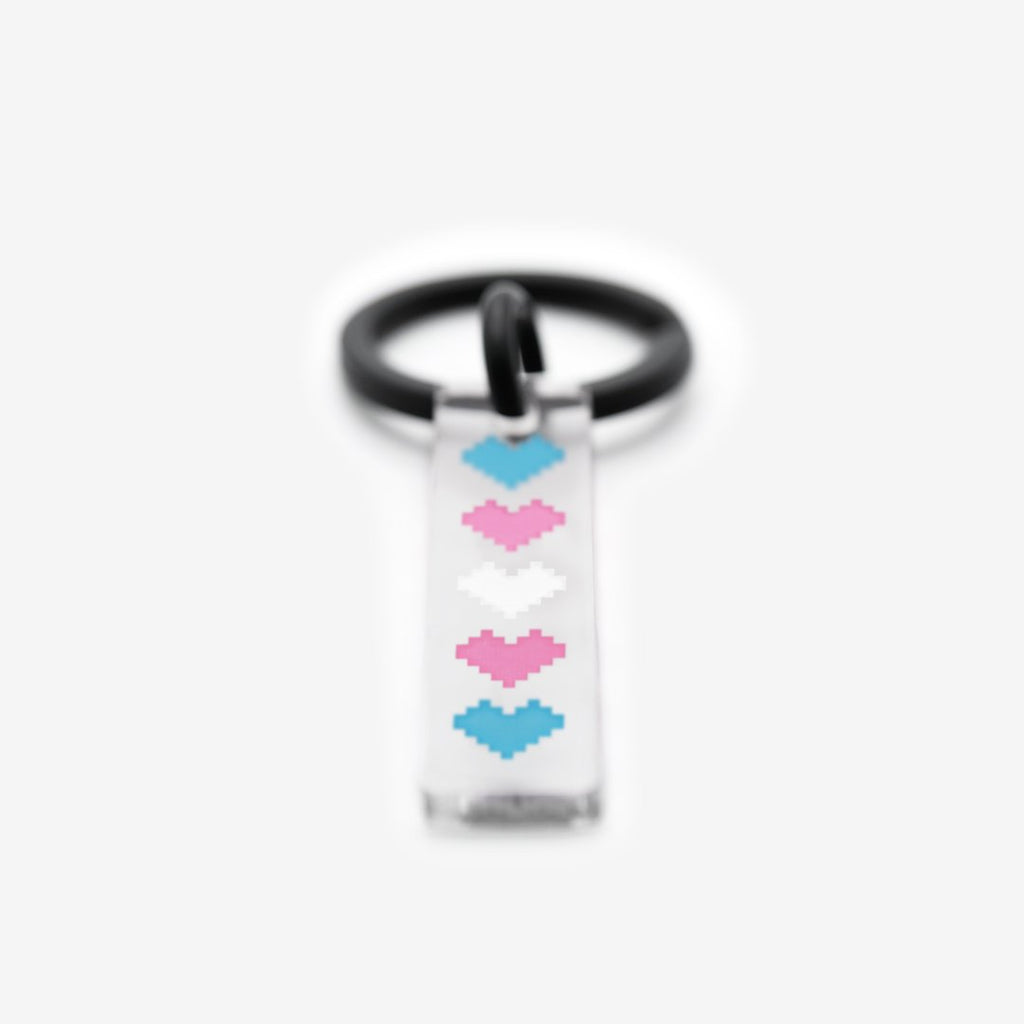 Trans Hearts Keychain