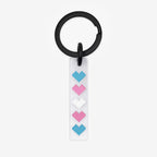 Trans Hearts Keychain