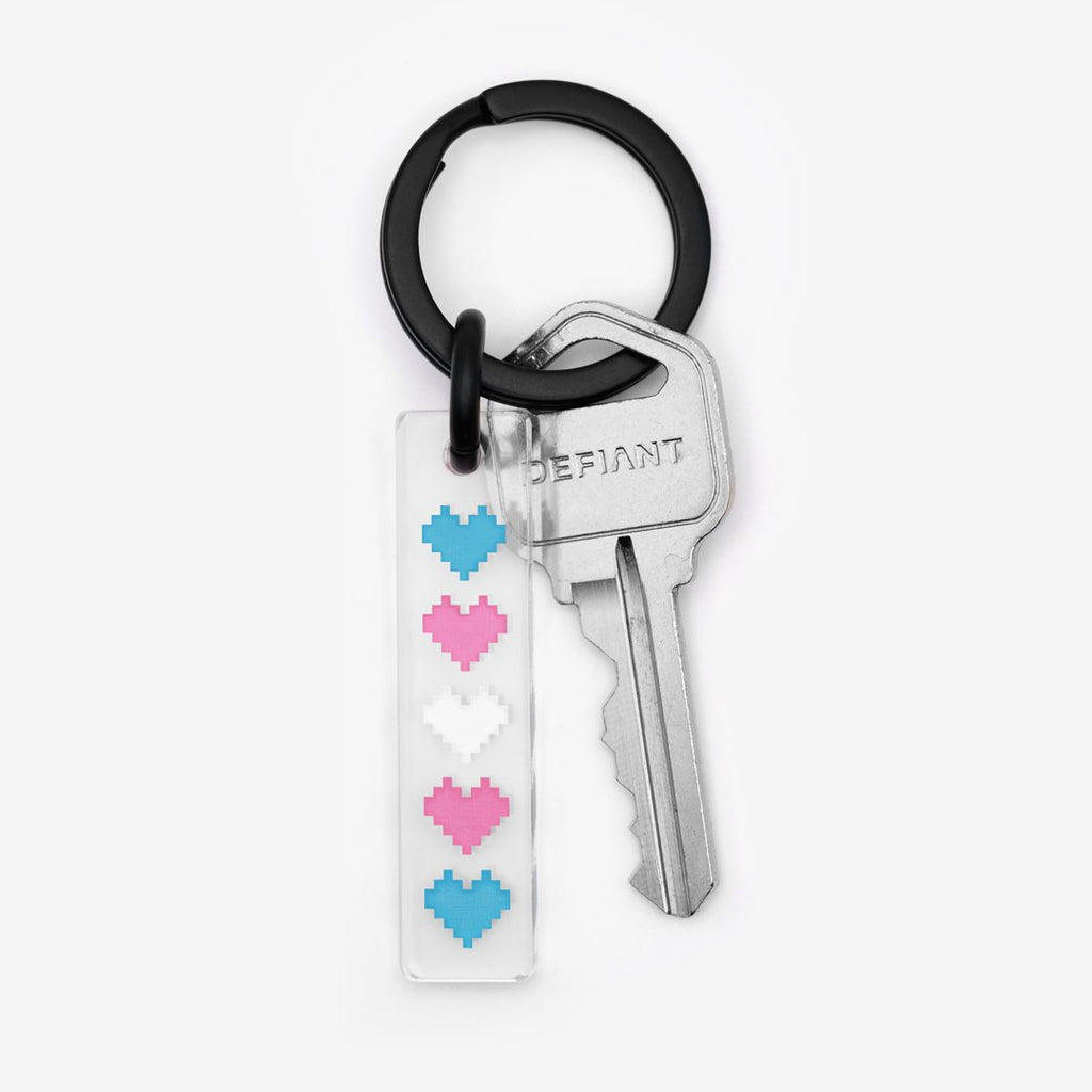 Trans Hearts Keychain