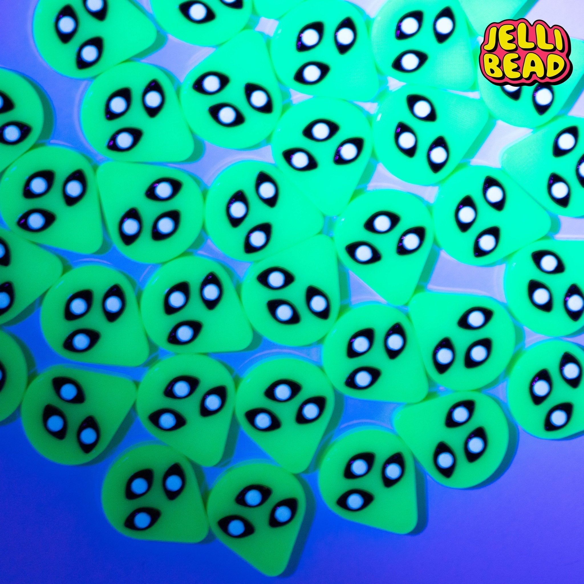Blacklight Alien Beads