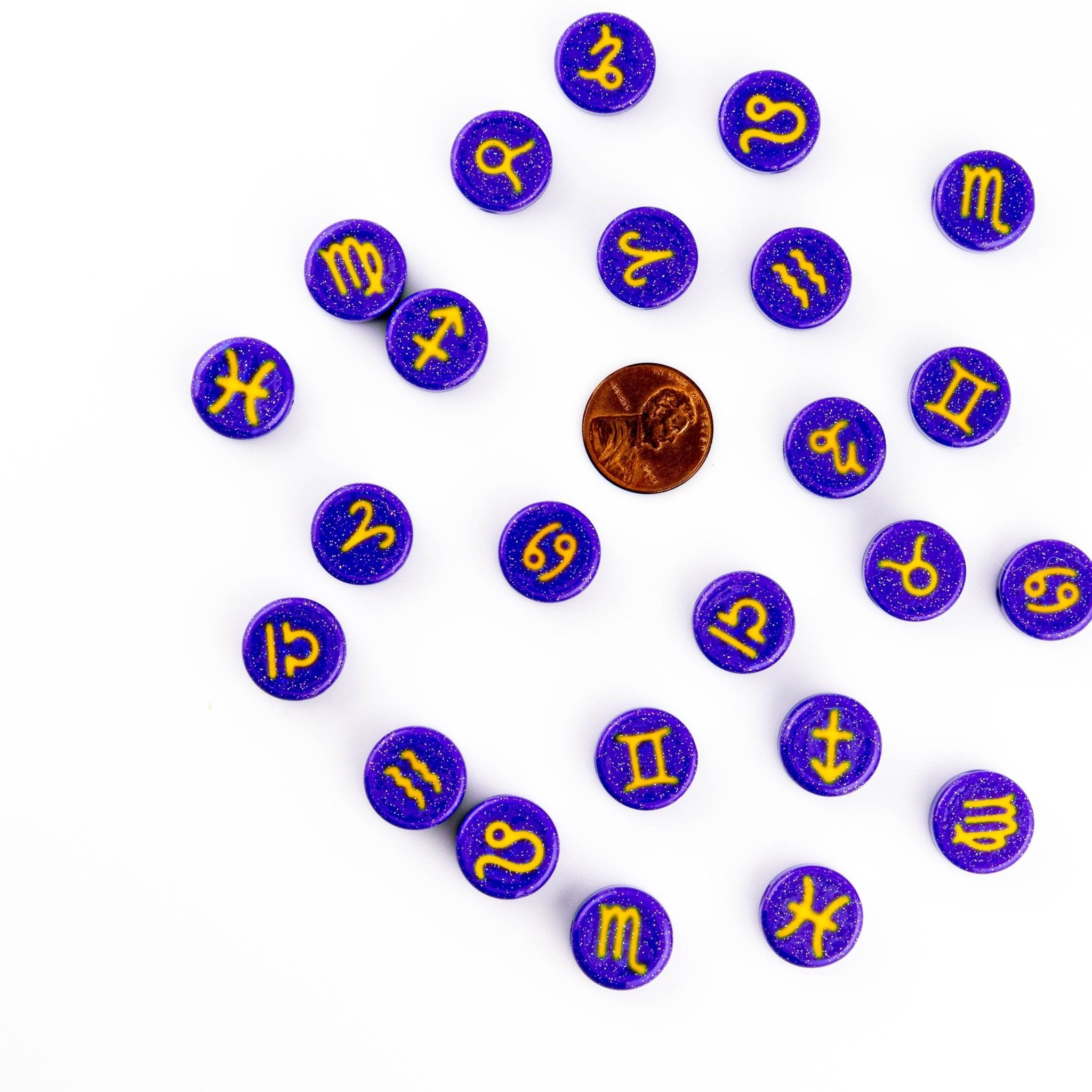 Blacklight Zodiac / Astrology Sign Beads