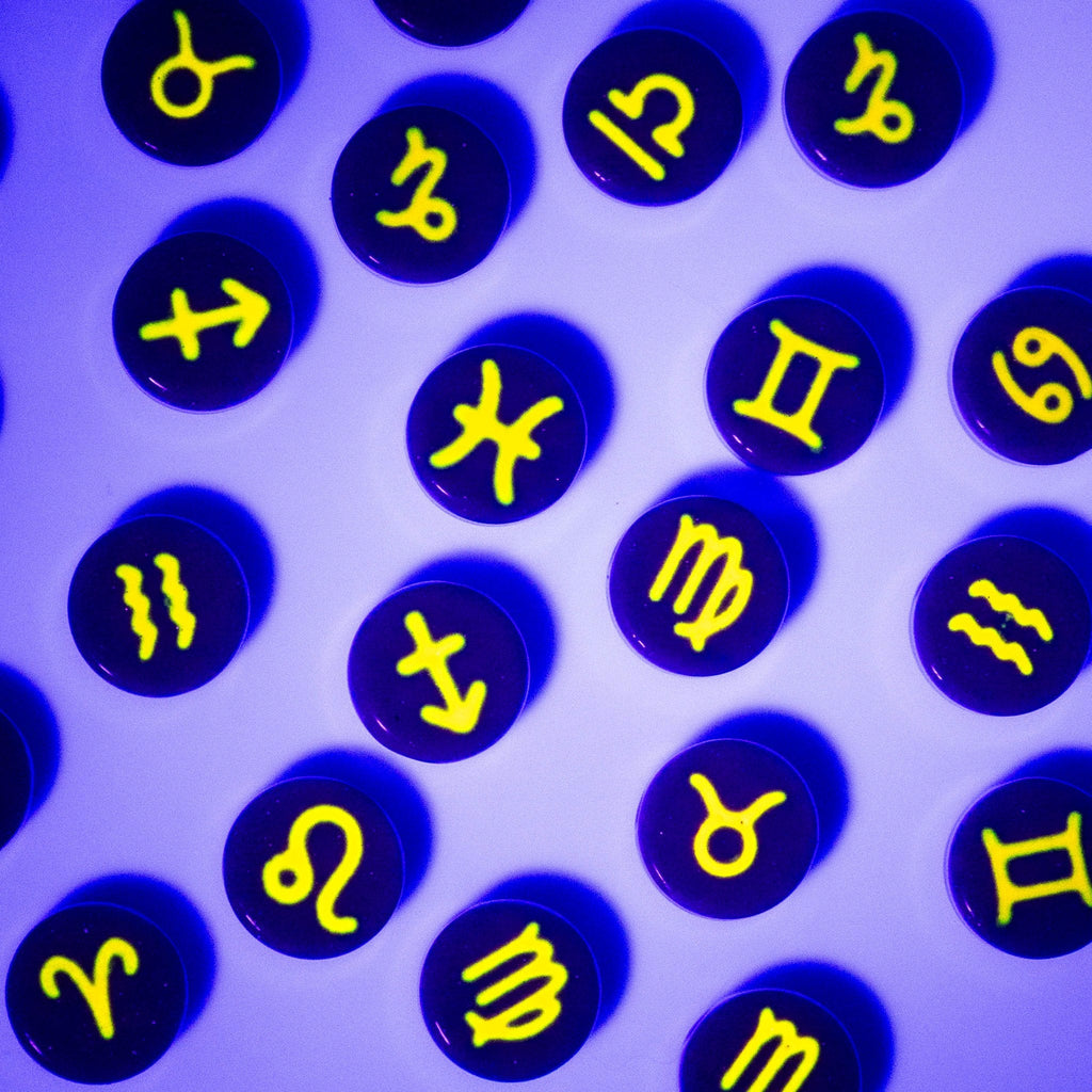 Blacklight Zodiac / Astrology Sign Beads