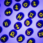 Blacklight Zodiac / Astrology Sign Beads