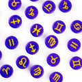 Blacklight Zodiac / Astrology Sign Beads