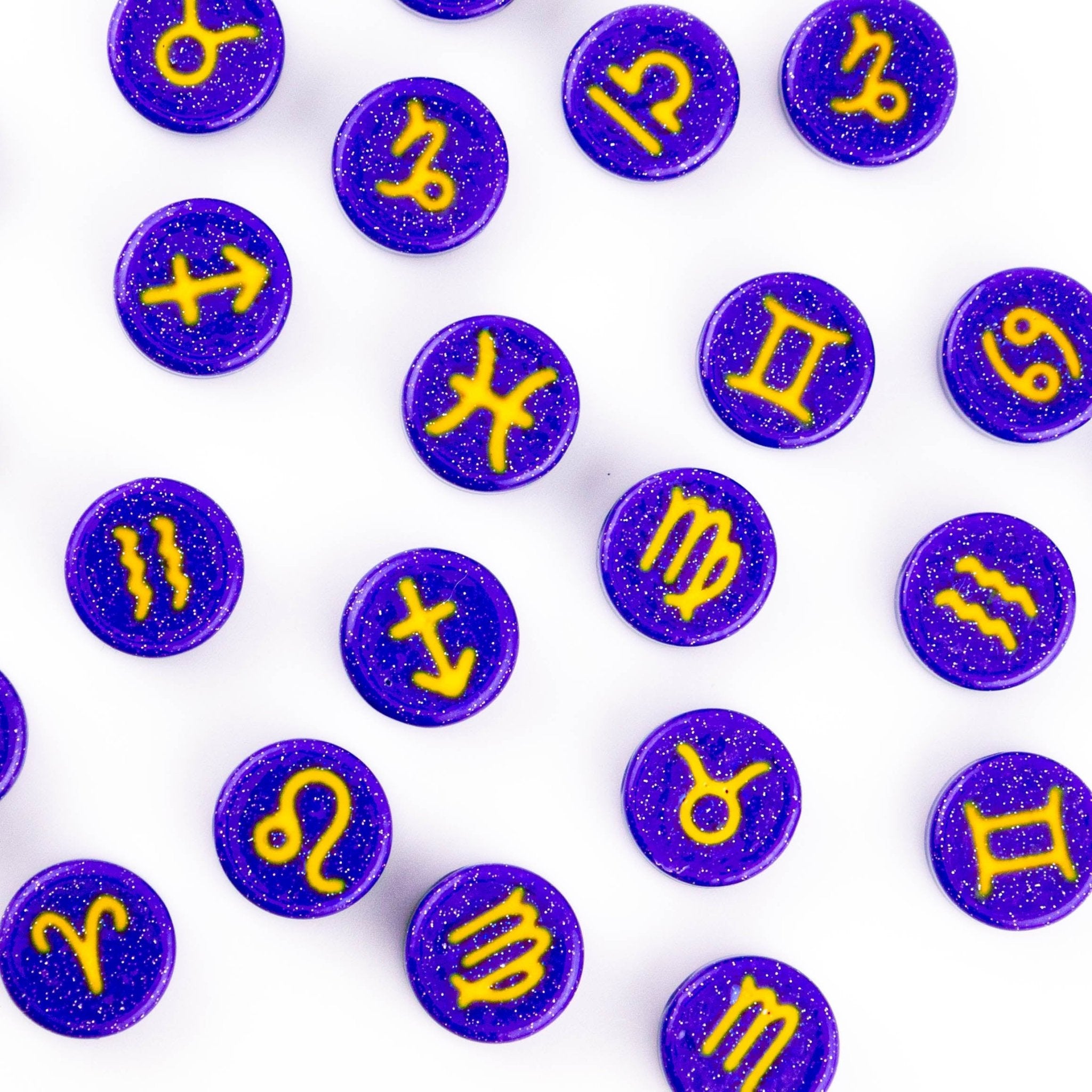 Blacklight Zodiac / Astrology Sign Beads