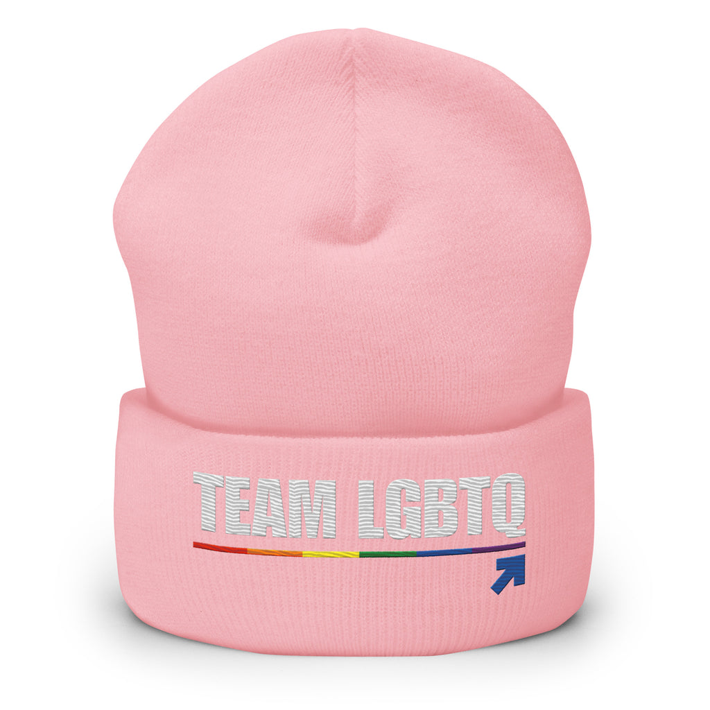 Team LGBTQ embroidered beanie
