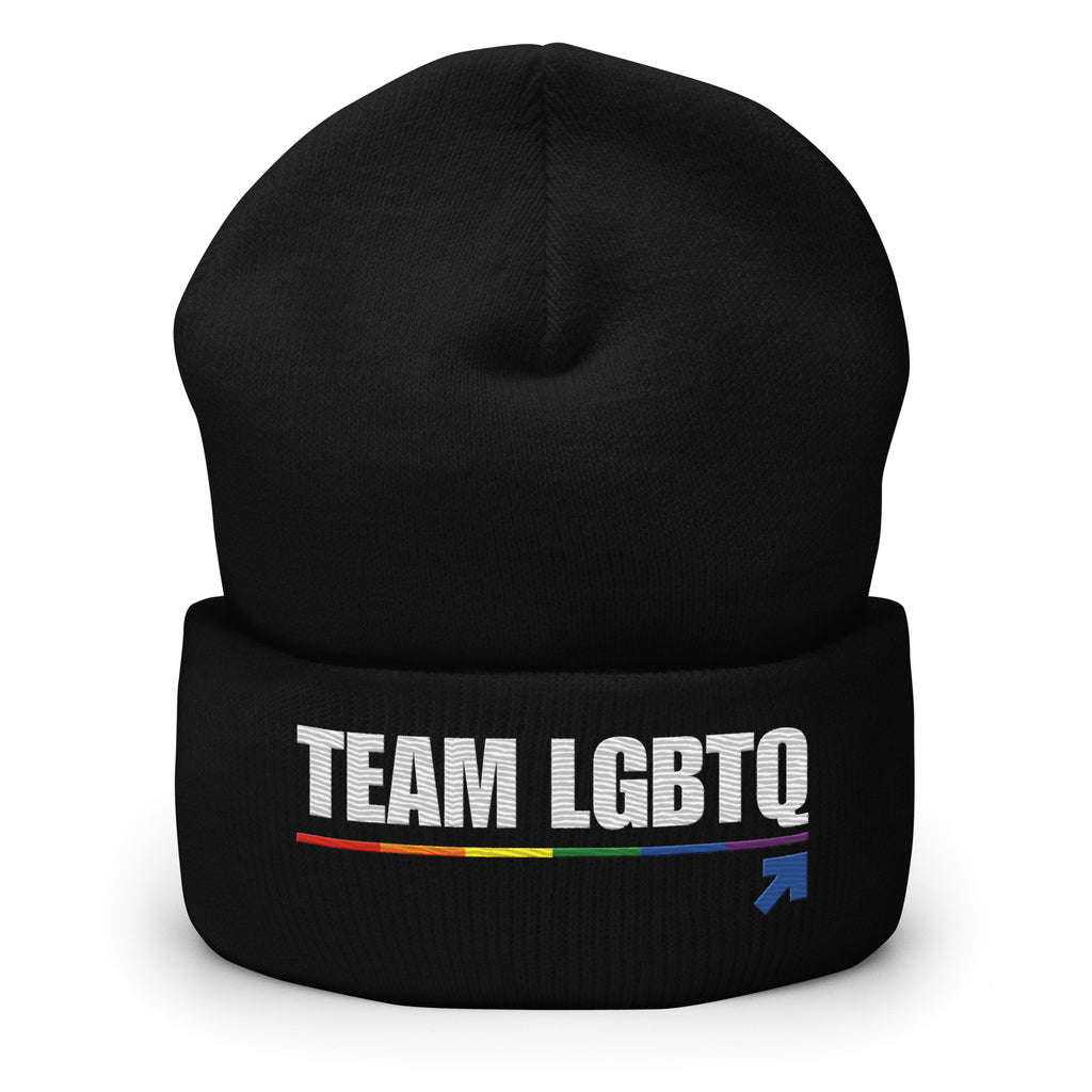 Team LGBTQ embroidered beanie