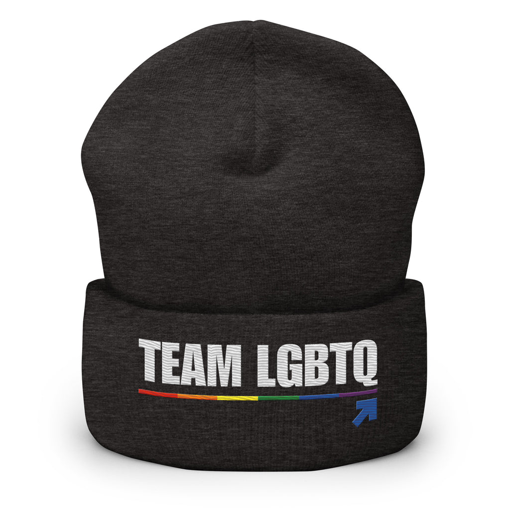 Team LGBTQ embroidered beanie