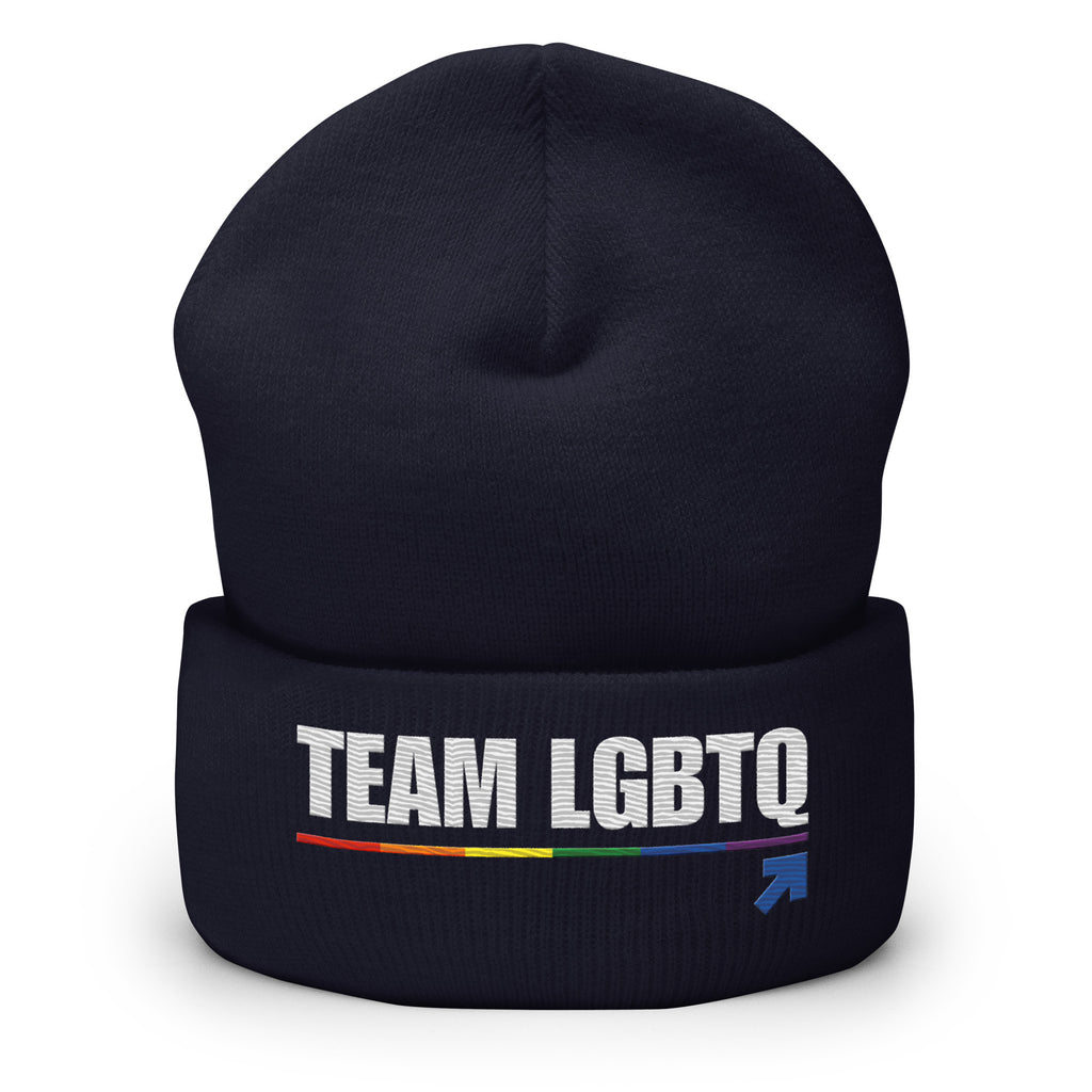 Team LGBTQ embroidered beanie