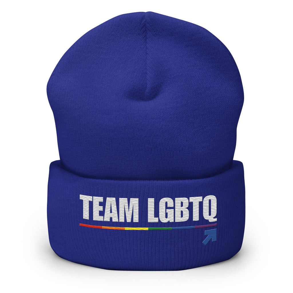 Team LGBTQ embroidered beanie