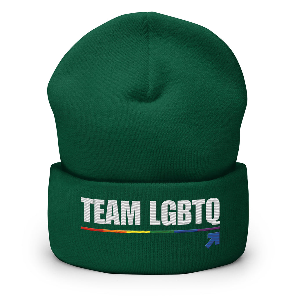 Team LGBTQ embroidered beanie