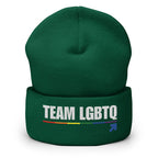 Team LGBTQ embroidered beanie