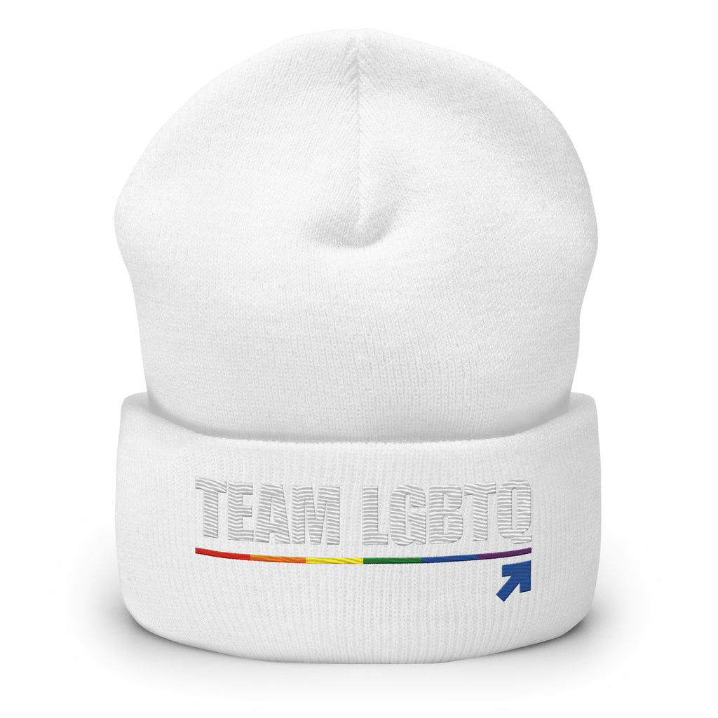 Team LGBTQ embroidered beanie