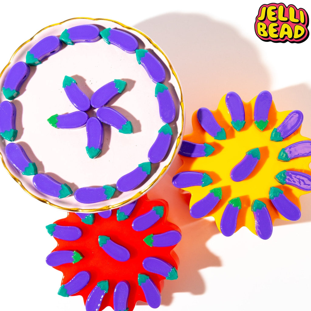 Eggplant Beads