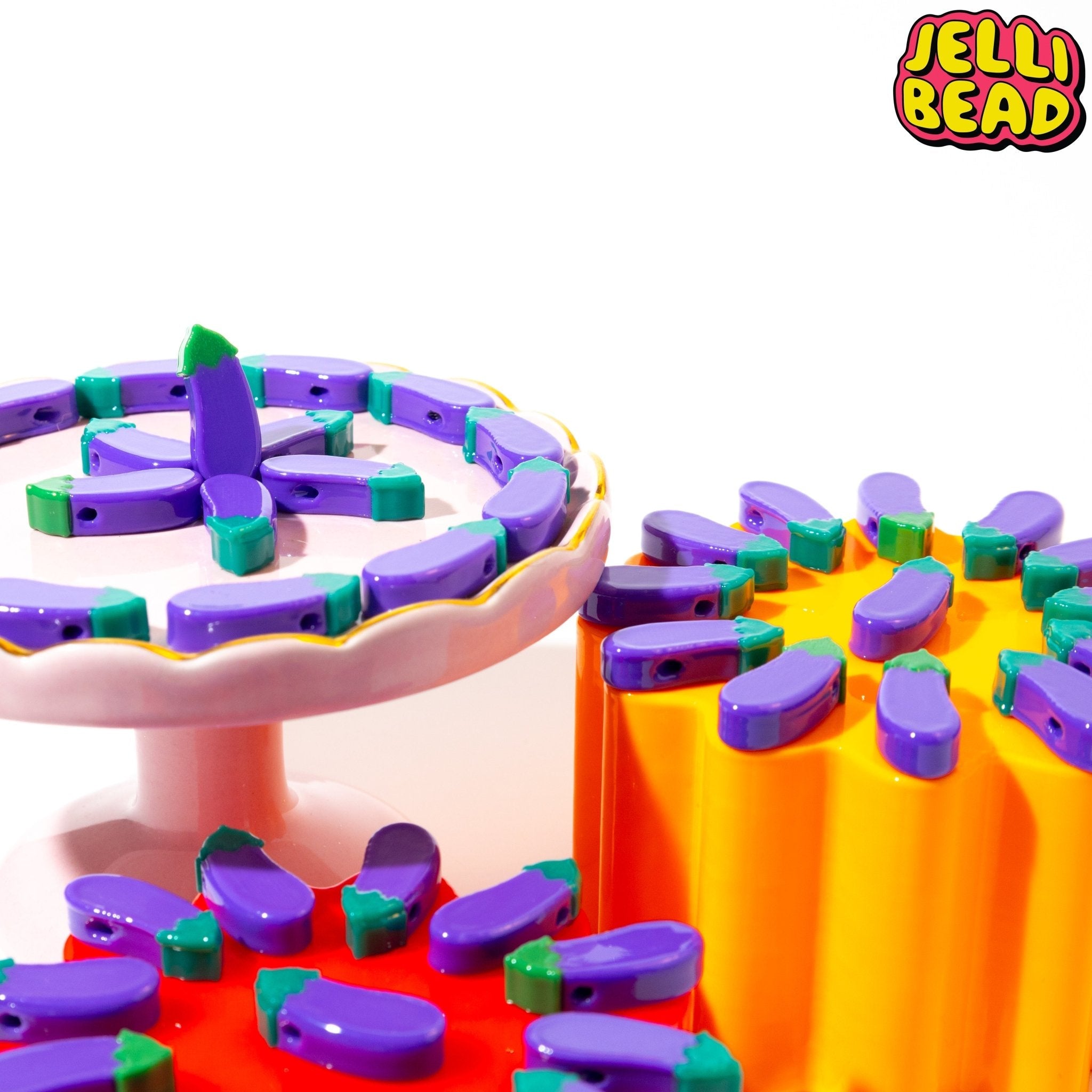 Eggplant Beads