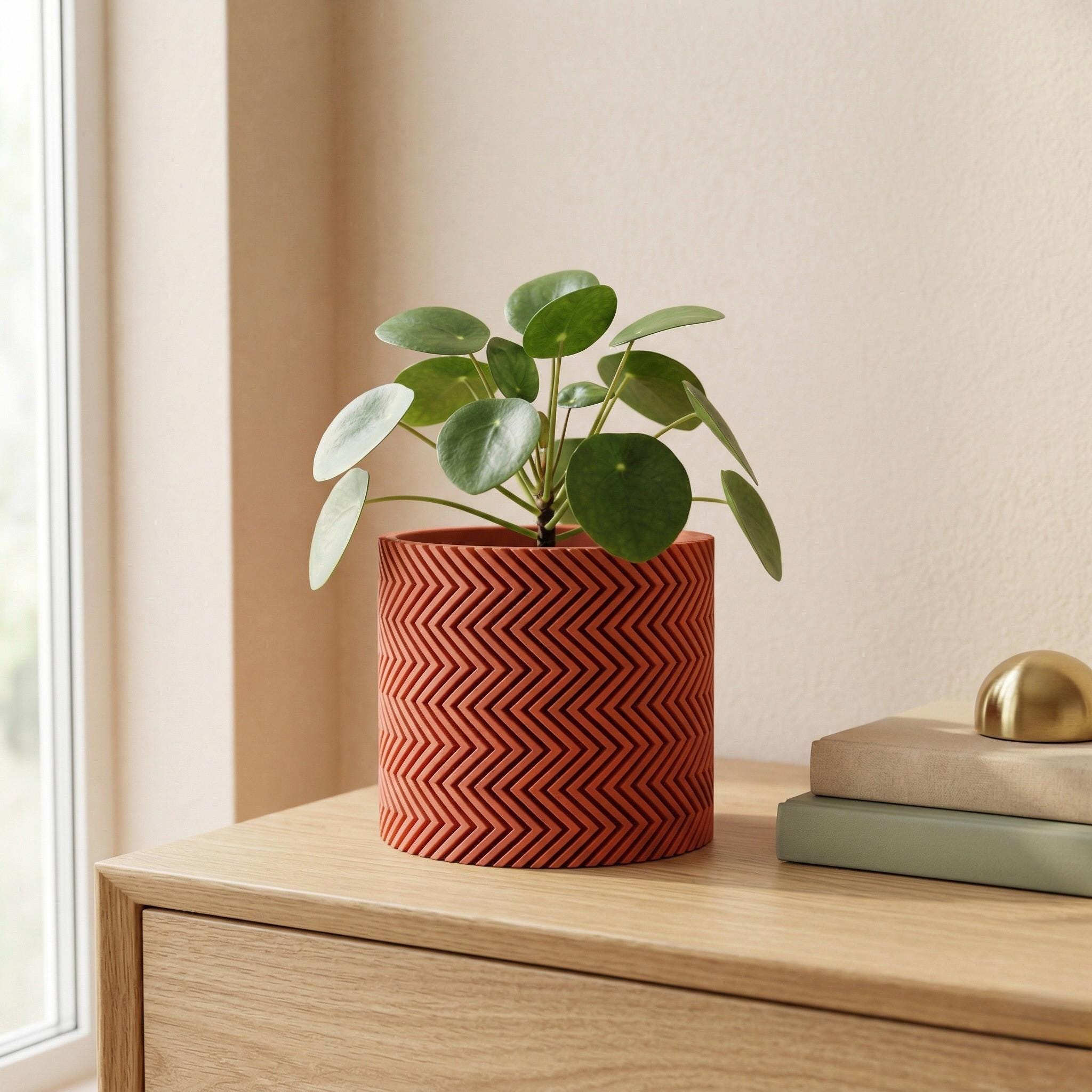3D Printed Interloc Planter Set with Drip Trays