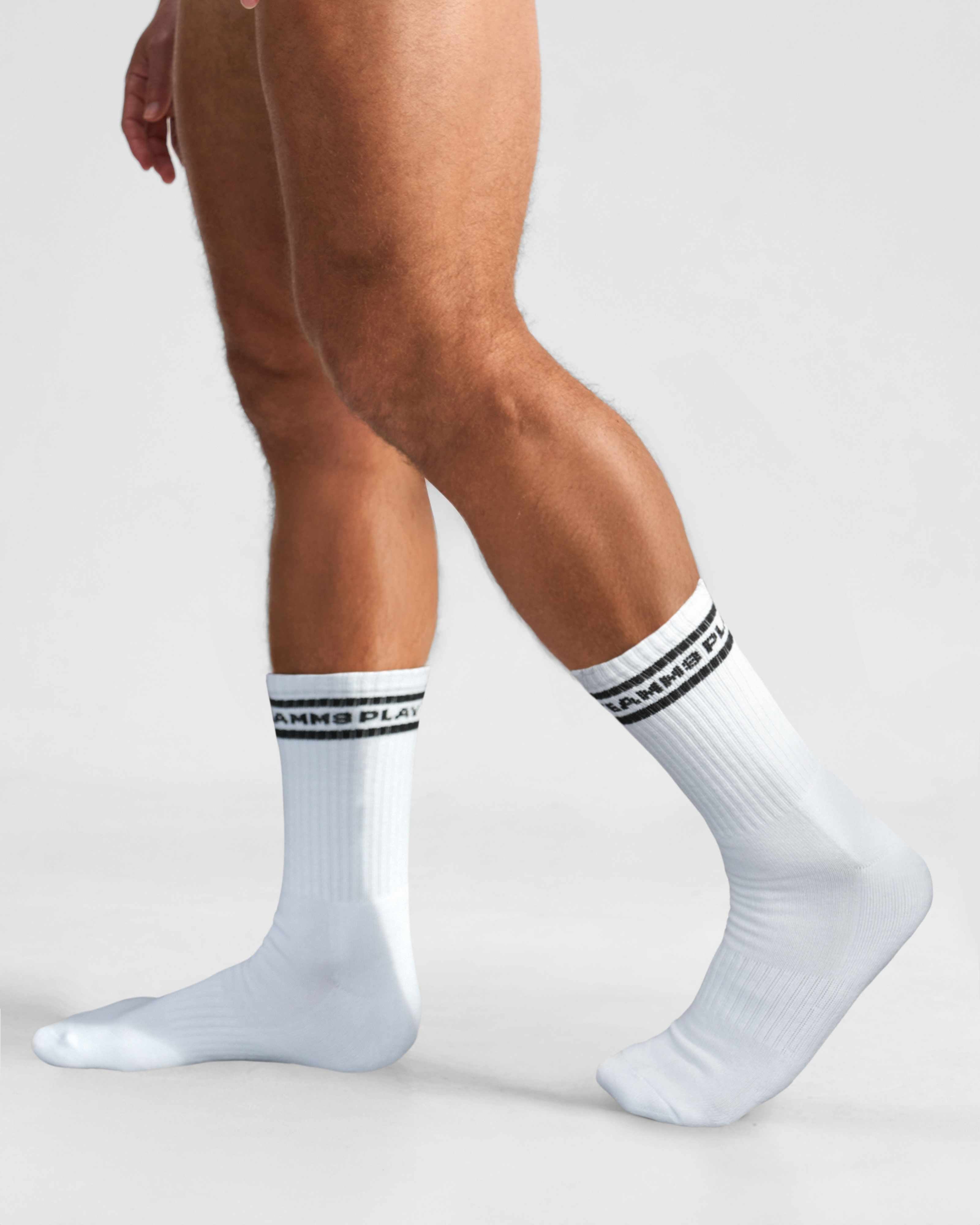 Locker Room Crew Socks - Chalk