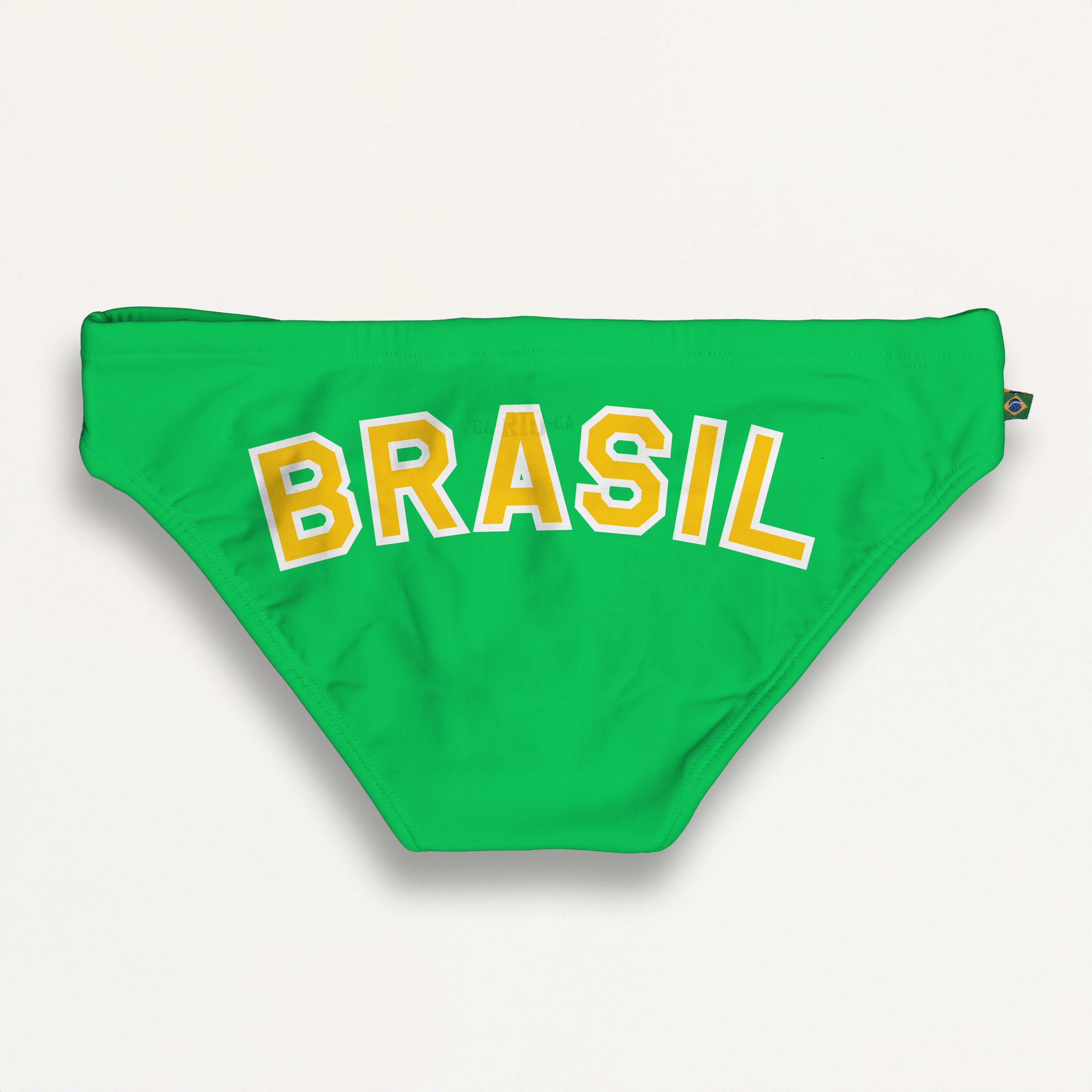TEAM BRASIL FLAG SUNGA - Men's Designer Swimwear - Men's Brazilian Sunga