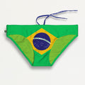 TEAM BRASIL FLAG SUNGA - Men's Designer Swimwear - Men's Brazilian Sunga