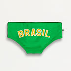 TEAM BRASIL FLAG SUNGA - Men's Designer Swimwear - Men's Brazilian Sunga