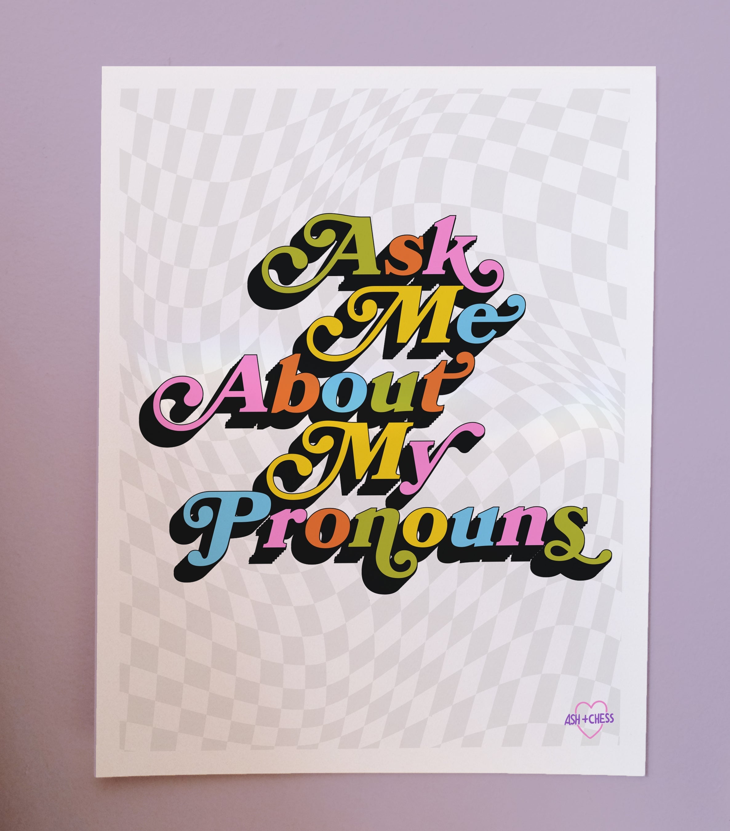 11 x 14 Ask Me About My Pronouns - T*RGET