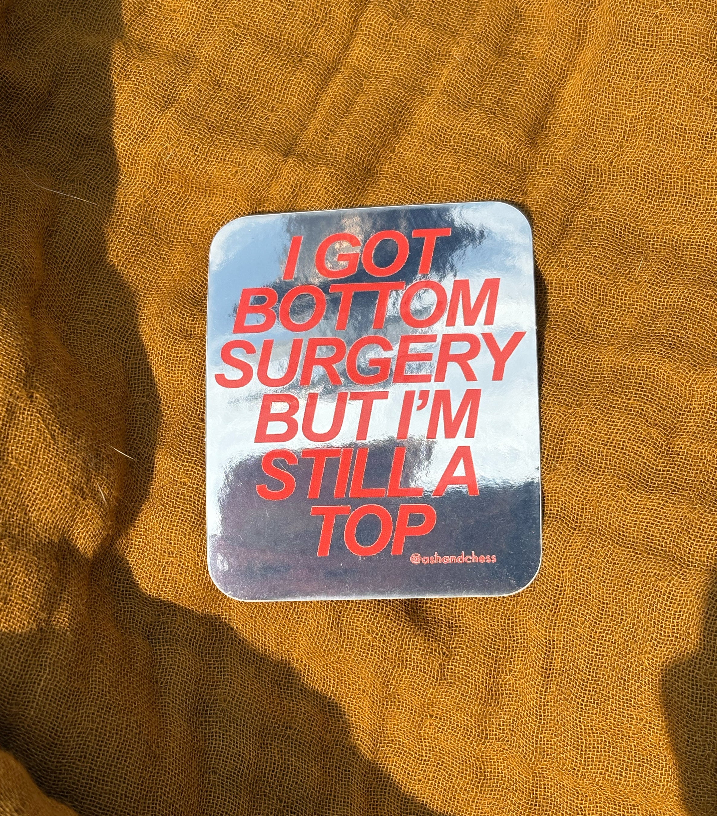 Bottom Surgery Top Sticker