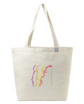 the gap - embroidered large tote bag | Gender Pay Gap Visualized