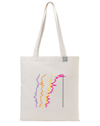 the gap - printed tote bag | Gender Pay Gap Visualized