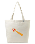 the reoccurrence - embroidered large tote bag | Gun Violence Visualized
