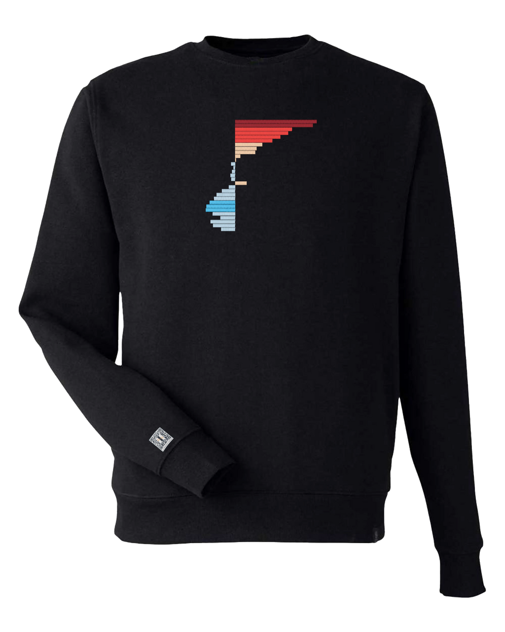 the rise - embroidered sweatshirt | Climate Change Visualized
