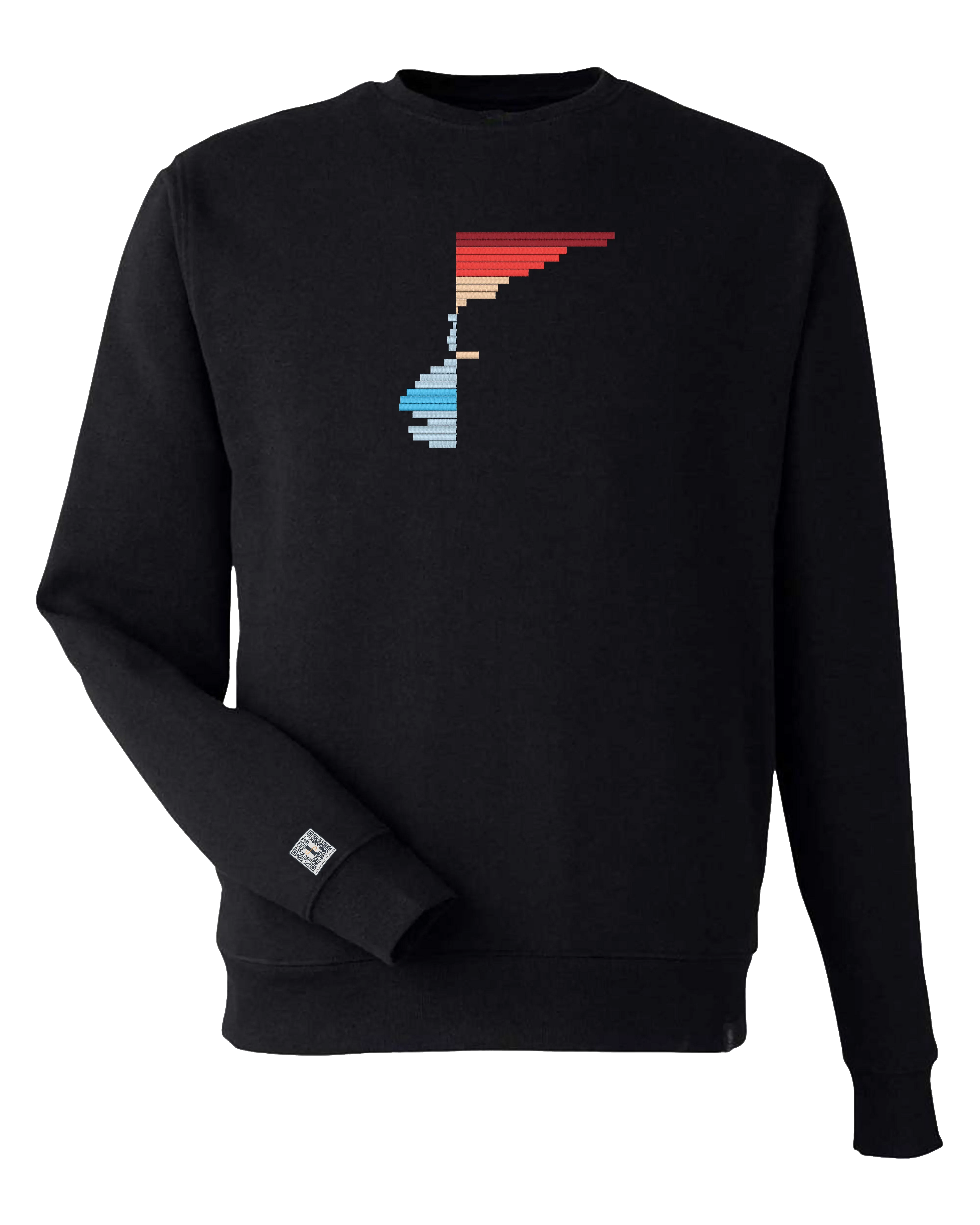 the rise - embroidered sweatshirt | Climate Change Visualized