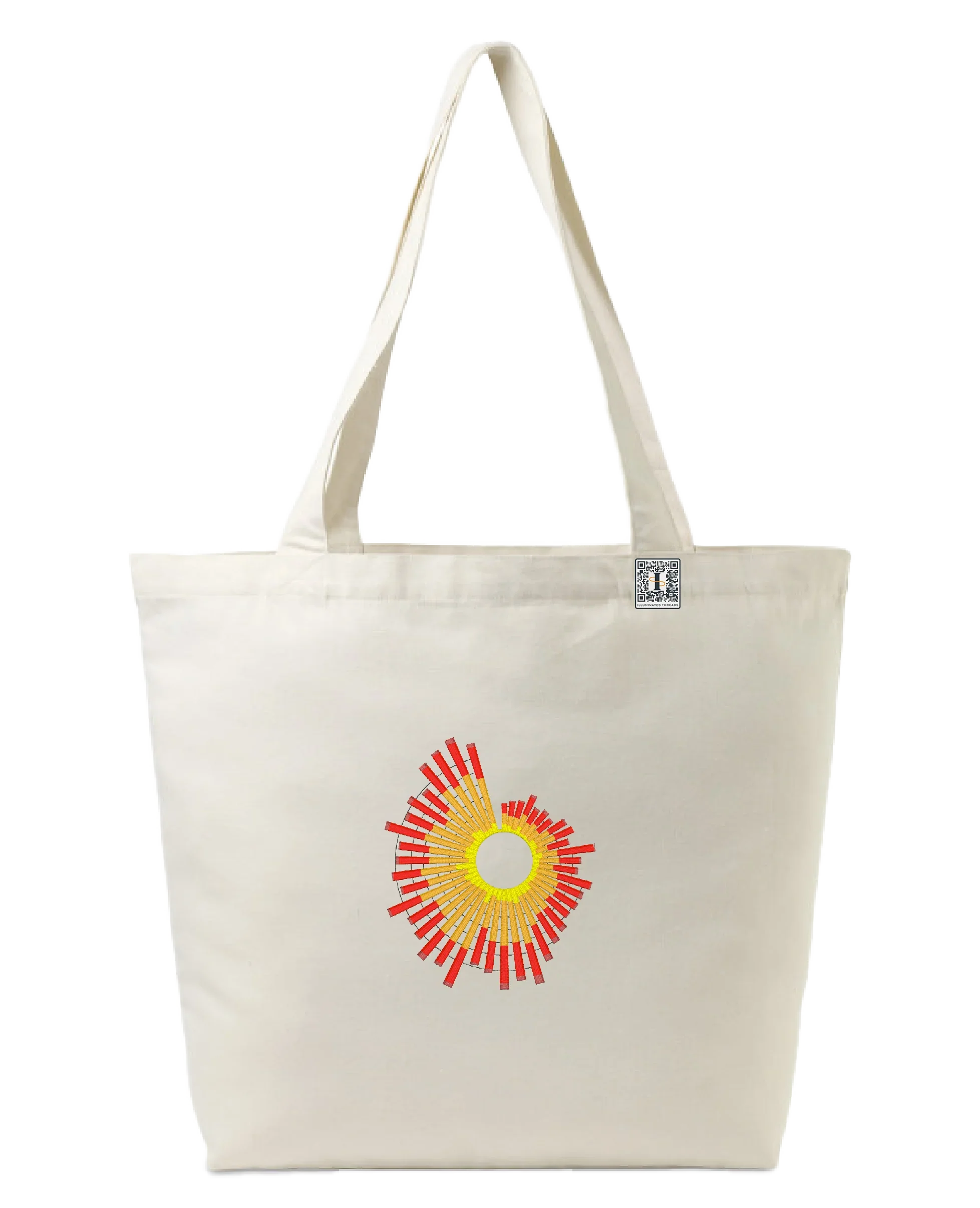 the surge - embroidered large tote bag | Natural Disasters Visualized