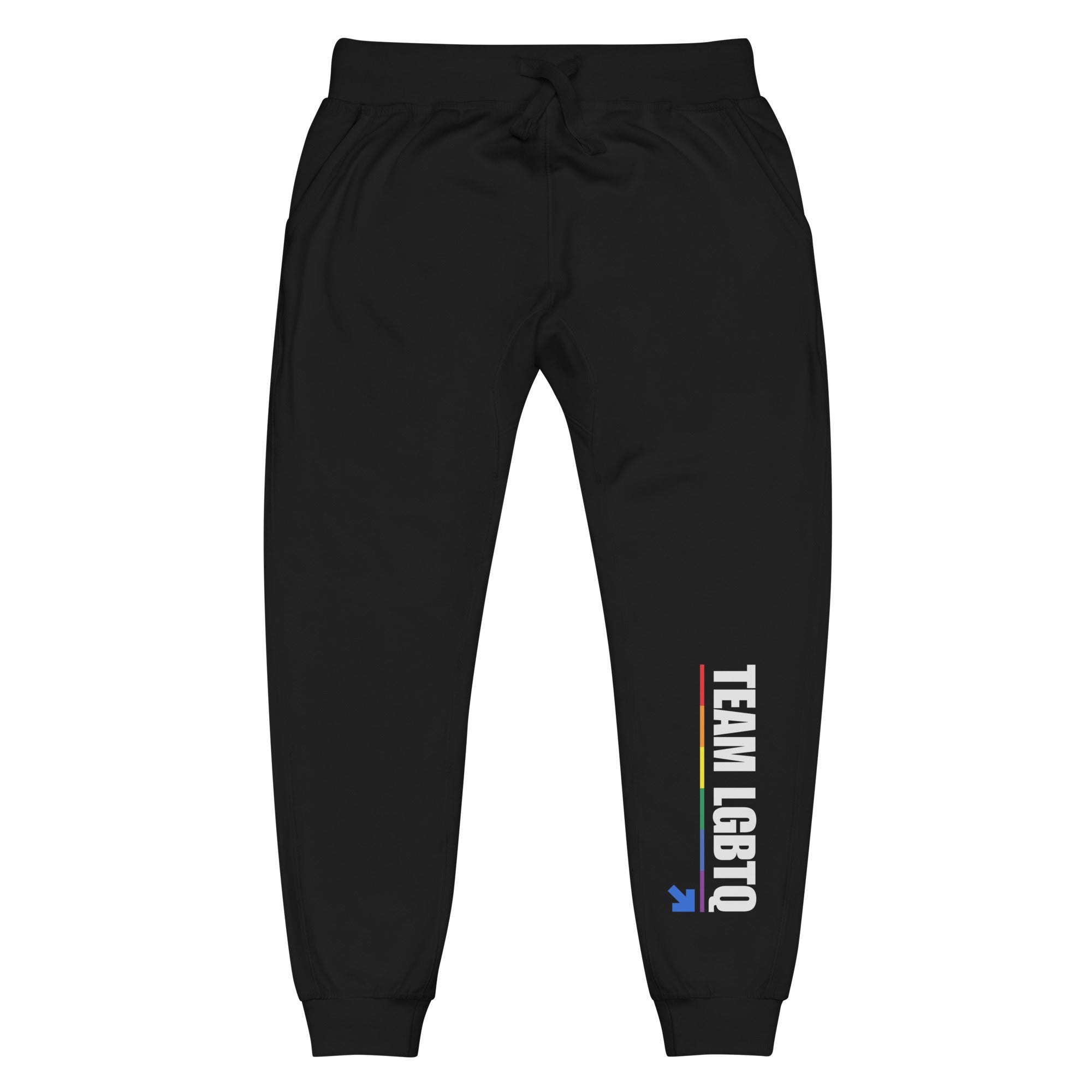Team LGBTQ printed fleece sweatpants