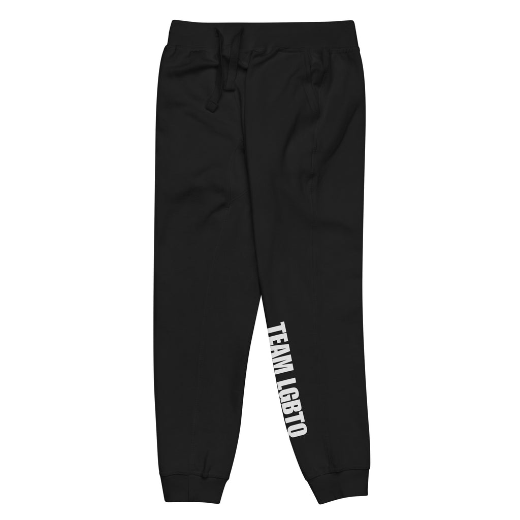 Team LGBTQ printed fleece sweatpants